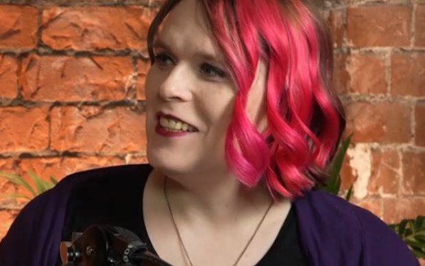 Ashleigh smiling while looking to one side