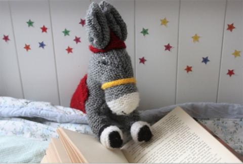 Donkey reading