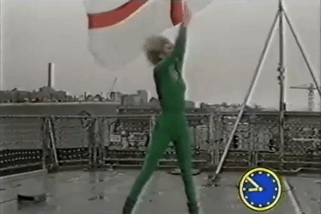 Green Goddess exercising outside