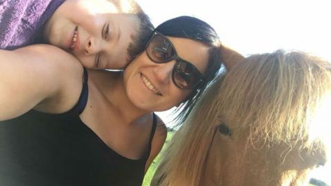 Joseph, Shirely and Winnie the Shetland Pony take a selfie