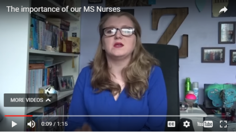 Image shows a screenshot from our MS nurse film