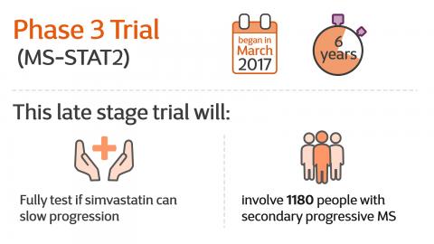 Infographic introducing Simvastatin trial