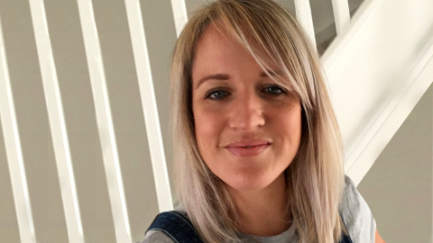 Selfie of Lucy Hopkins smiling into camera