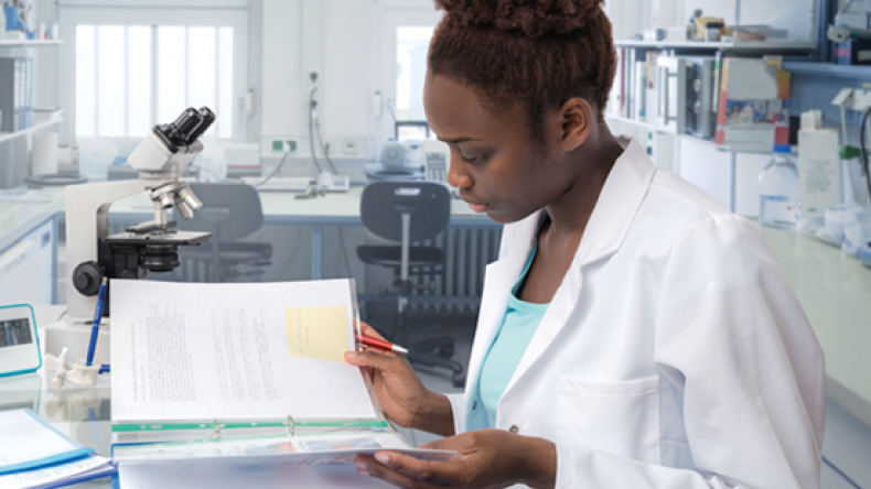 A researcher in a lab