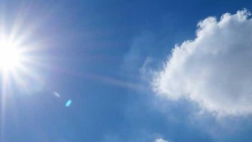 a photo of the sun shining