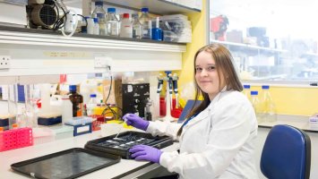Scientist working in a lab