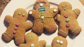 Photo of the gingerbread men Jenny's children made