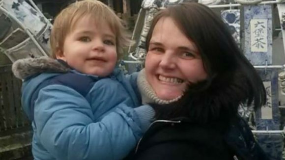 Joanne Chapman and son Monty