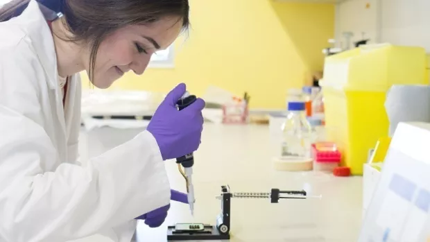 Woman in a lab