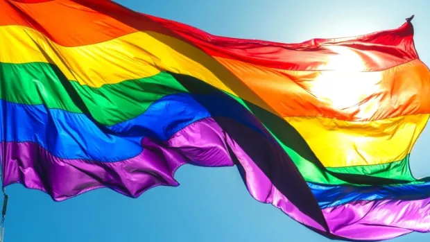 a Pride flag