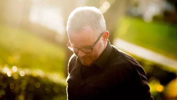 Photo: Man with MS in sunlight