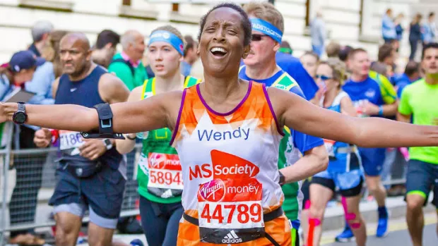 a London Marathon runner 