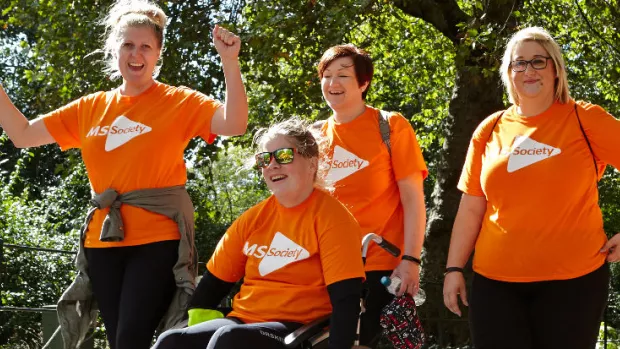 MS Society supporters at the MS Walk 2017