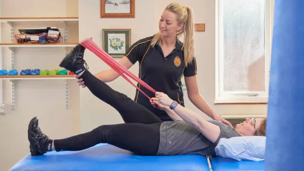 woman with physio