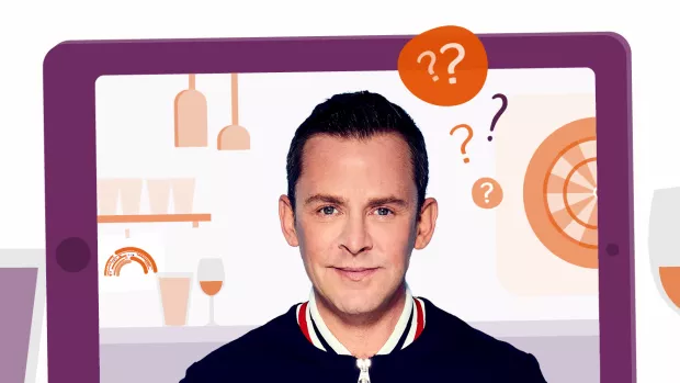 Pub quiz with Scott Mills logo