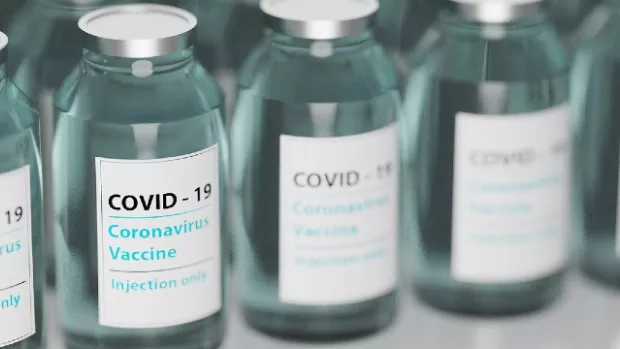 Photo: vials of COVID-19 vaccine