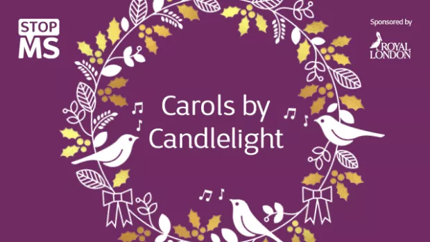 The image reads "Carols by Candlelight" 