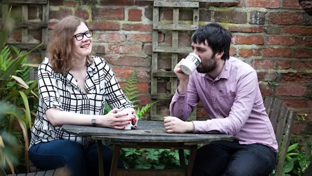 Picture of people drinking tea 