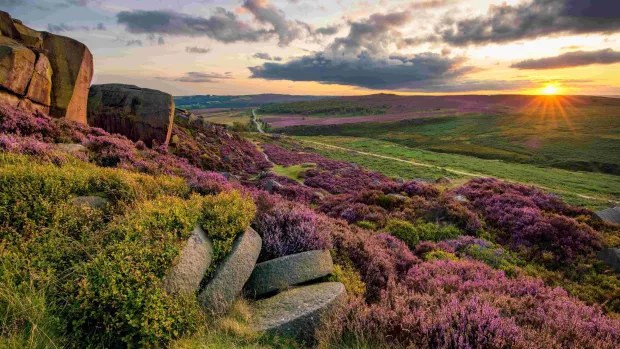 Sunset at the Peak District