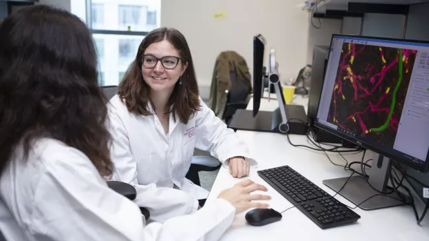 Researchers lab Mollie McKeon