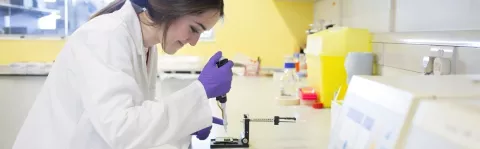 Woman in a lab