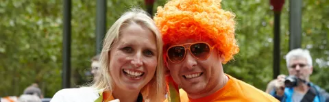 Ambassadors Stephanie Millward with supporter