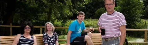 People in park