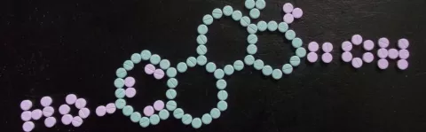 Estrogen molecule made of tablets