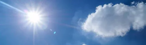 a photo of the sun shining