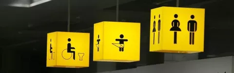 WC signs