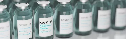 Photo: vials of COVID-19 vaccine