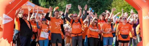 Walkers set off at MS Walk Cardiff 